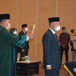 Pelantikan Sekdaprov Kepri Adi Prihantara