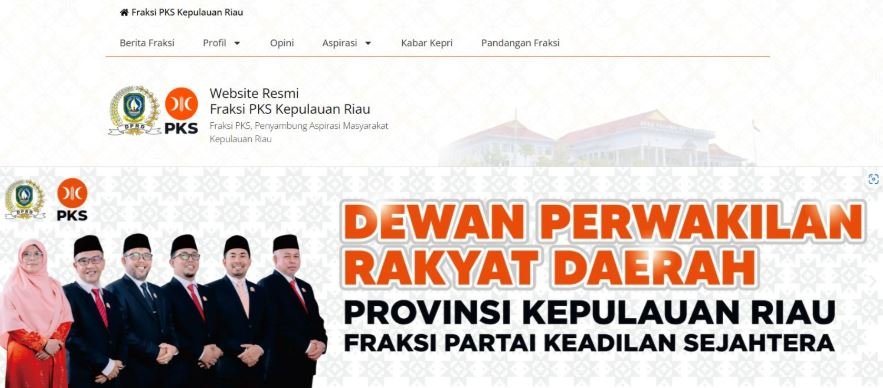 Perkuat Komunikasi dengan Masyarakat di Era Digital, Fraksi PKS Kepri Hadirkan Situs Web Informasi